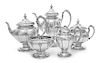 * An American Silver Five-Piece Tea and Coffee Set,, Towle Silversmiths, Newburyport, MA., Early 20th Century, comprising a teap