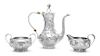 * An American Silver Three-Piece Coffee Set, Maker's Mark WC possibly for William Codman, Jr., Chicago, Early 20th Century, comp
