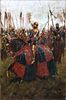 KING HENRY V  IN THE BATTLE OF AGINCOURT OIL PAINTING