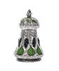* An American Silver and Enamel Peppermill, Tiffany & Co., New York, NY, Circa 1895, of baluster form, the body etched with scro
