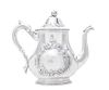 An American Silver Teapot, Christopf Christian Kuchler & Adolphe Himmel for Hyde & Goodrich, New Orleans, 1852-53, of pear form