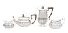 * A Victorian Silver Four-Piece Tea Set, Jay, Richard Attenborough & Co., Chester, 1899/ Fenton Brothers Ltd., Sheffield, 1900,