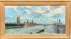VIEW OF THE THE THAMES RIVER OIL PAINTING