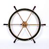 Brass Ship's Wheel from the Tugboat Conrad Starke