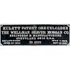 Hulett Patent Ore Unloader Builders Plate