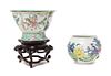 * A Famille Rose Porcelain Tri-Lobed Bowl Width of first 5 3/4 inches. 粉彩刀馬人圖花型供碗，清道光，寬5.75英吋
