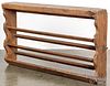 Continental painted pine hanging shelf