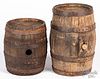 Two small wooden kegs, 19th c.