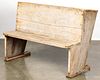 Primitive painted pine school desk, early 19th c.