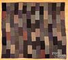 Two wool patchwork quilts, 19th c.