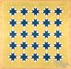Patchwork Ohio star quilt, 19th c.