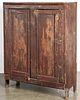Painted pine canning cupboard, 19th c.