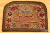 Hooked Welcome rug, 19th c.