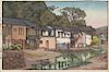 Hiroshi Yoshida, (1876-1950), Small Town in Chugoku