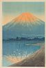 * Kawase Hasui, (1883-1957), Dawn at Lake Yamanaka, dated August 1931