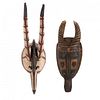 Two Horned African Masks