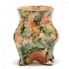 Quadruped Vase, George Ohr (MS, 1857-1918)