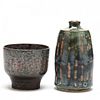Two Swedish Stoneware Vases, Ake Holm (Sweden, 1900-1980) and Vintage Rorstrand