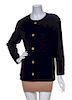 A Chanel Navy Wool Jacket,