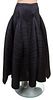 An Issey Miyake Black Pleated Skirt,