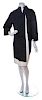 A Chado Ralph Rucci Black and White Wool Coat, Size 8.