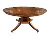 English Mahogany Perimeter Leaf Round Dining Table by RESTALL BROWN & CLENNELL