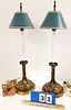 PR. MID C. BRASS TABLE LAMPS