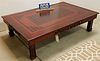 LACQUER FOLDING COFFEE TABLE 12 1/2"H X 47 1/2"W X 31 1/2"D