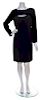 A Bill Blass Black Cocktail Dress, Size 10.