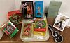 TRAY BXD ELVIS' ITEMS- ENESCO REVOLVING MUSICAL FIGURAL FIGURAL BLUE CHRISTMAS AND SANTA BRING MY BABY BACK ETC