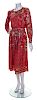 A Leonard Multicolor Silk Patterned Dress,