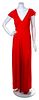 A Stephen Burrows Red Gown,