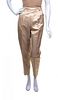 * An Hermes Tan Cotton and Silk Pant, Size 44.