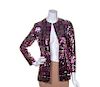 An Adolfo Pink, Magenta and Silver Sequin Jacket,