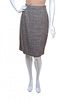 * A Ferragamo Multicolor Wool Tweed Skirt, Size 8.