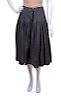 * A Valentino Grey Flannel Pleated Skirt, Size 12.