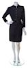An Yves Saint Laurent Black Wool Dress, Size 34.