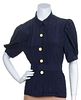 A Therese Gaumaire Navy Blouse,