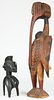 2 African Carved Wood Artifacts