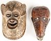 2 Zoomorphic African Masks.