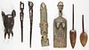 7 African Carved Wood Artifacts
