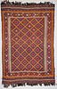 Vintage Central Asian Kilim: 6'0'' x 9'0'' (183 x 274 cm)