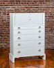 Tommi Parzinger/Charak Modern White-Painted Chest of Drawers