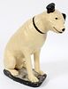 PAINTED PLASTER 'RCA NIPPER' DOG