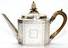 GEORGE III STERLING TEAPOT BY SMITH & HAYTER LONDON