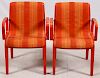 WILLIAM STEPHENS FOR KNOLL BENTWOOD ARMCHAIRS PAIR