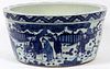 CHINESE BLUE & WHITE HAND-PAINTED PORCELAIN BOWL