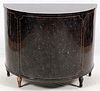CONTEMPORARY FAUX BLACK MOTHER-OF-PEARL SIDEBOARD