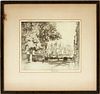 JOSEPH PENNELL ETCHING VIEW OF NEW YORK