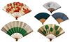 Collection of 15 Vintage Folding Fans